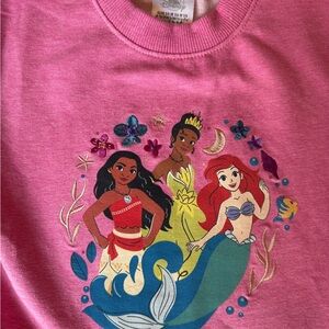Disney Girls Pink Princesses Dress - Magenta (5/6)
